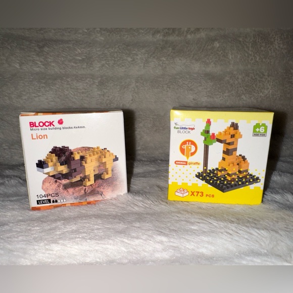 NEW Mini Micro Building Block Single Boxes and Display Box Animals Faux Lego 10 - Picture 8 of 11